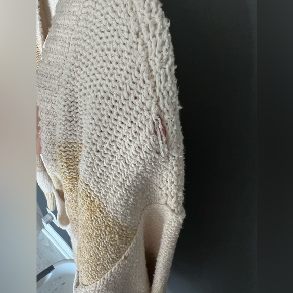 Free People Oversized Women's Southport Beach Cardigan Grains Sweater XS - Picture 13 of 16